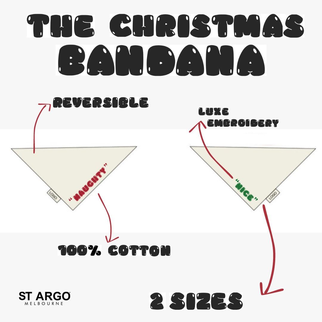 ST ARGO Christmas Bandana for Dogs