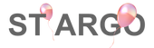 Logo with 'ST ARGO' text and pink balloons on a white background