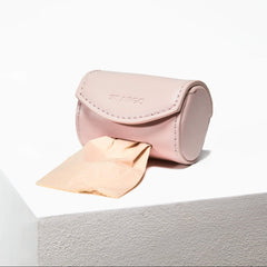 Pale Pink poop bag holder by ST ARGO in vegan leather
