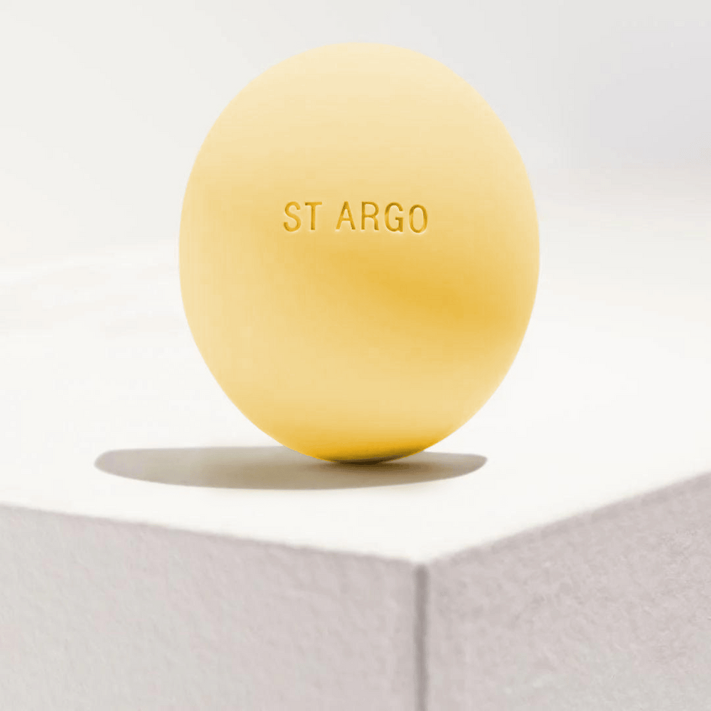 ST ARGO Butter Yellow treat pouch with coming soon text