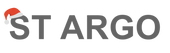 Logo of ST Argo with a Santa hat on the 'S' letter