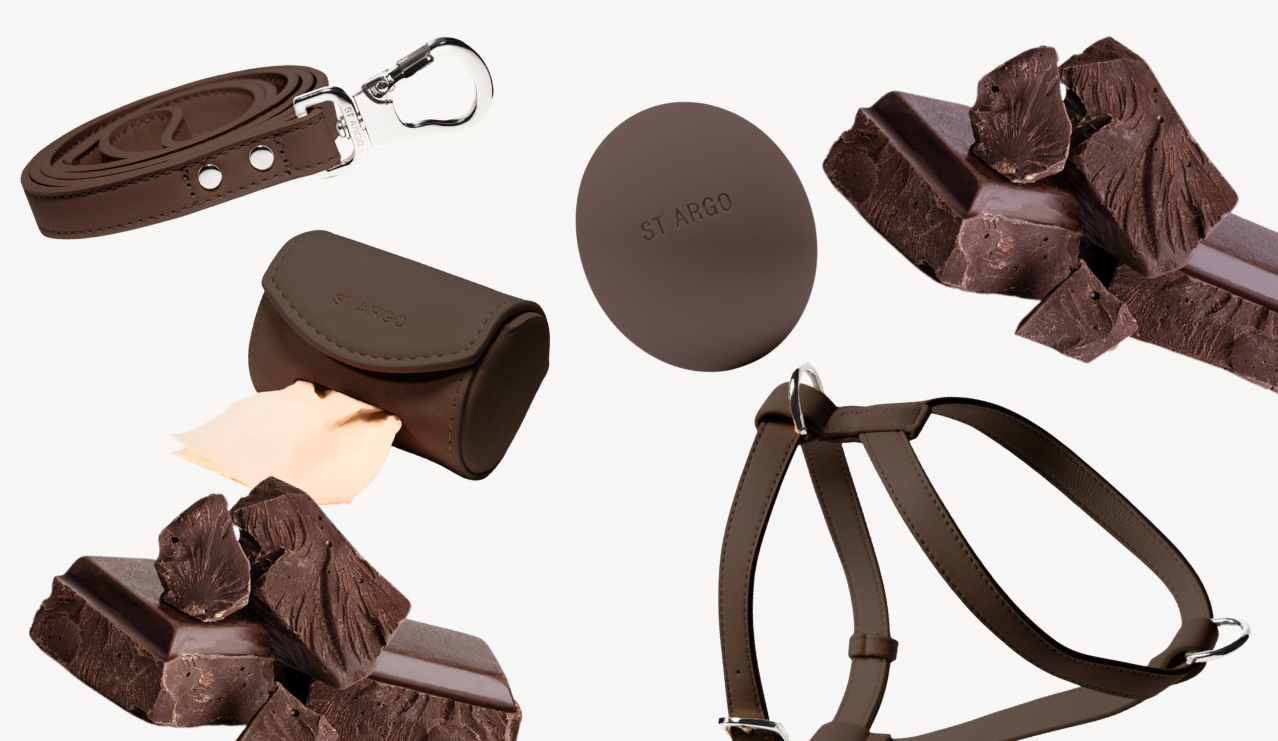 Cocoa Dog Accessories in Cocoa Brown