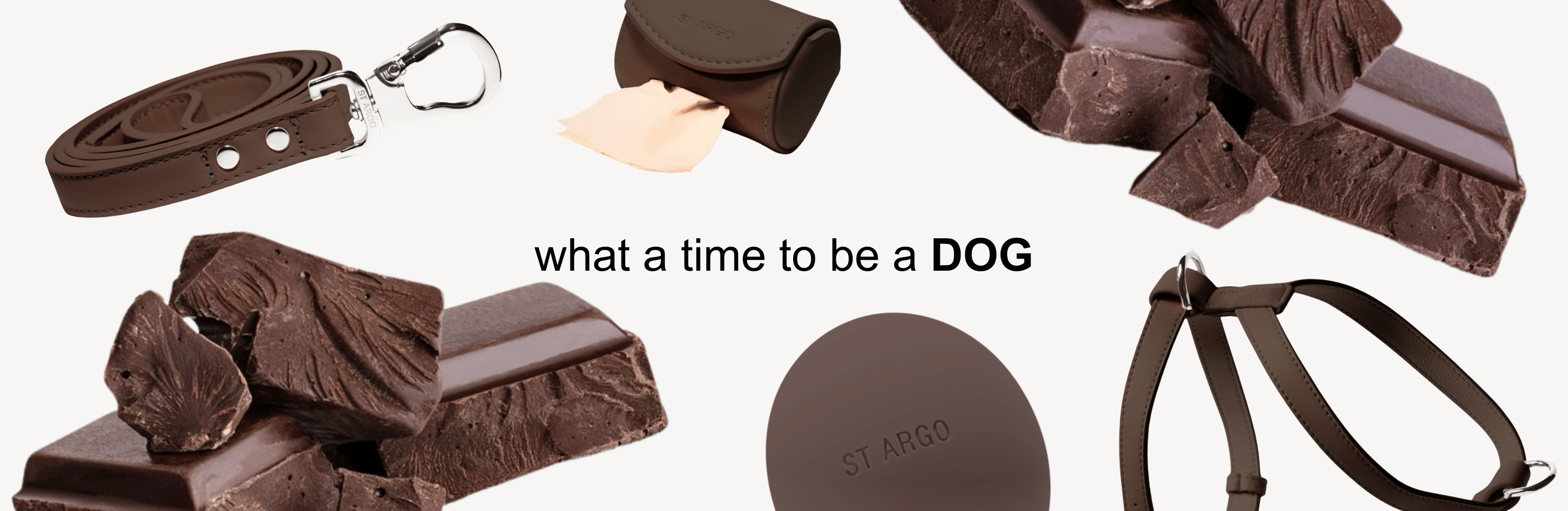 Dog Accessories in Cocoa Brown