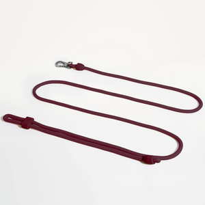 Hands Free Dog Leash in Burgundy