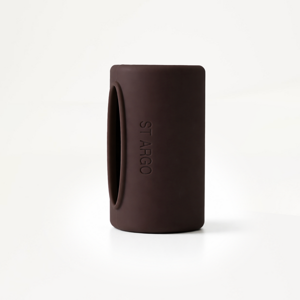 Pocket Dog Waste Bag Dispenser in Cocoa Brown Side Angle