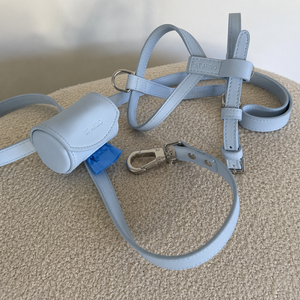 Powder Blue Harness Walk Set for Dogs