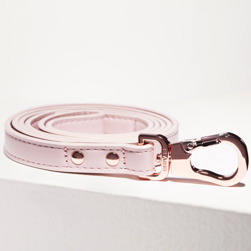 Pale Pink Vegan Dog Leash