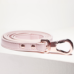 Pale Pink Vegan Dog Leash