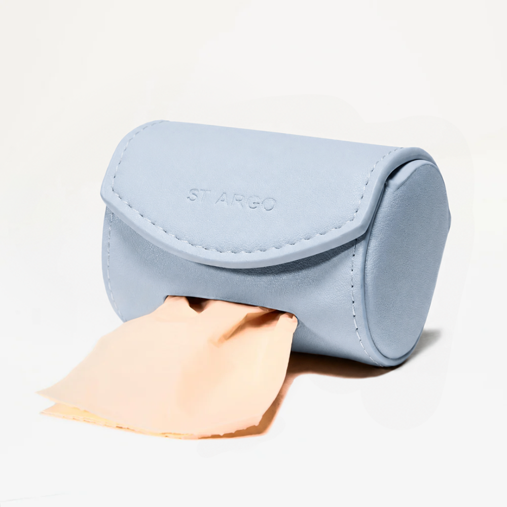 Powder Blue Poop Bag Holder