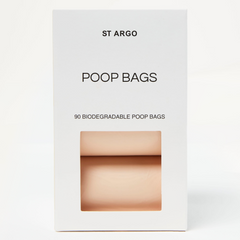 Box of St Argo biodegradable poop bags on a white background