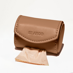 Dog Waste Bag Holder in Caramel