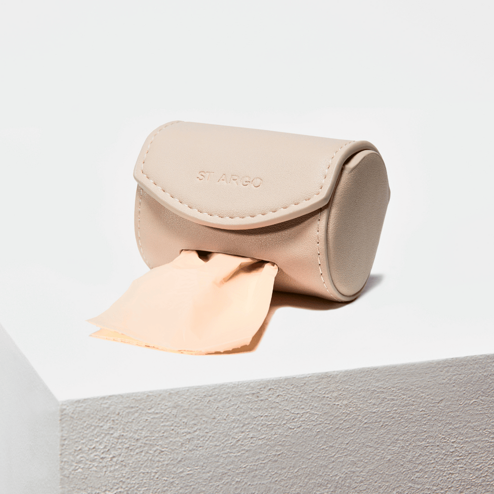 Waste Bag Holder in Taupe