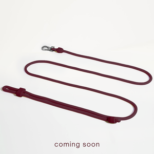 burgundy leash coming soon
