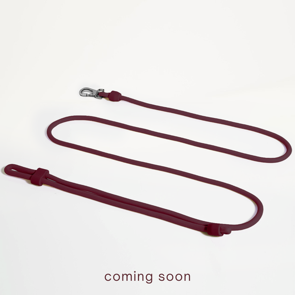 burgundy leash coming soon