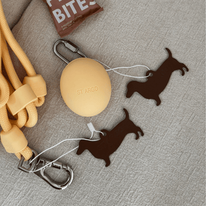 yellow treat pouch new with tags