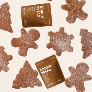 gingerbread dog treats with gingerbread cookies
