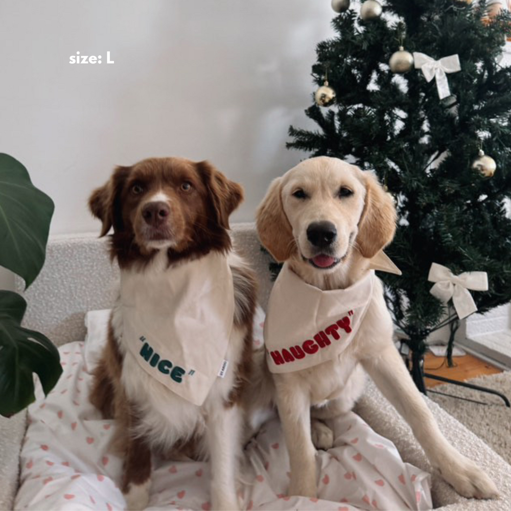 Dog Christmas Bandana Reversible