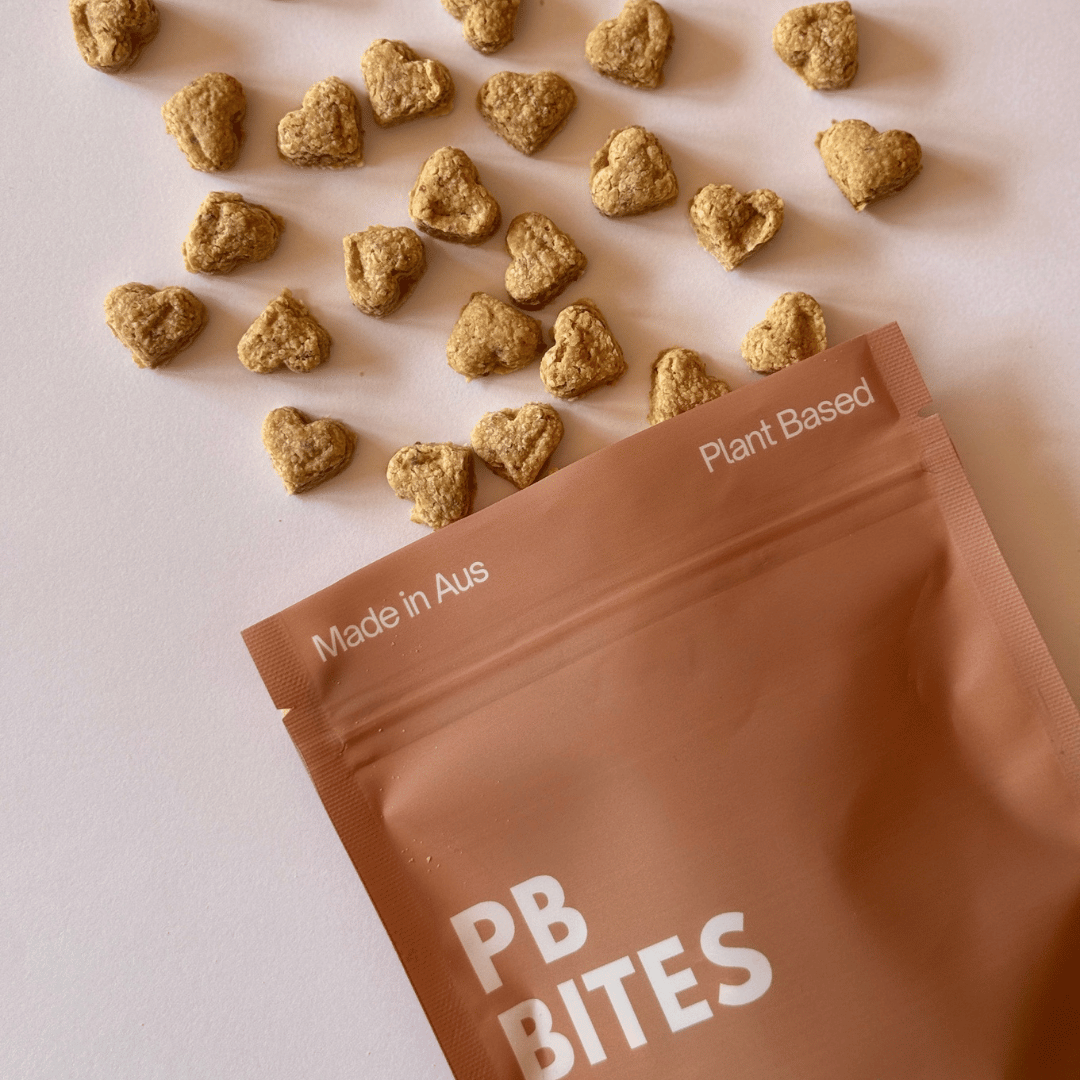 peanut bitter plant based dog treats