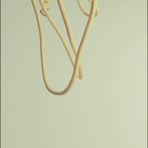 the butter yellow leash and treat pouch in action