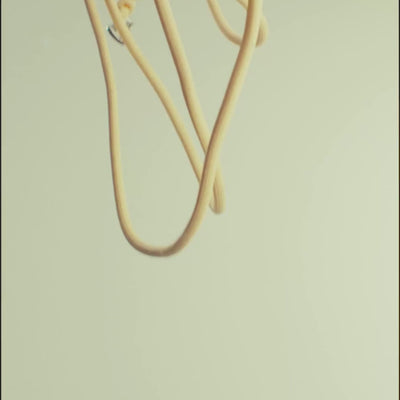 the butter yellow leash and treat pouch in action