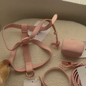 poop bag holder in pink