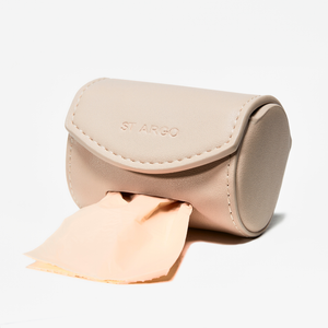 Cream Dog Waste Bag Holder
