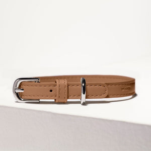 Brown Dog Collar Vegan Leather ST ARGO